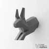 Jumping Bunny Papercraft, DIY Paper Sculpture, Wall Decor, Low Poly Papercraft