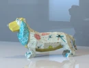 Basset Hound Papercraft, Lowpoly, Low poly Papercraft