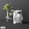 Beaver Papercraft, 3D Paper Sculpture, Low Poly Papercraft