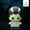 Classic Horror Halloween pack kit Low Poly Papercraft Template Pepakura PDF DIY Handmade