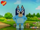 Bluey Low Poly Papercraft