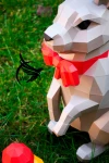 Easter Bunny Low Poly Papercraft, Paper Sculpture, Low Poly PDF Template, DIY Decor & Gift