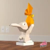 Bunny Papercraft, Low Poly Bunny, Low poly animal, Paper Rabbit, Easter egg, Easter Bunny. Comes with Bonus, Basketball