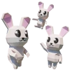 Bunny (Bidou Patate) Papercraft, Lowpoly Papercraft, Fovea - Papercraft - Nonitt