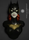 Batgirl (Barbara Gordon), Papercraft Hero , PDF Template, Low Poly man, Paper Sculpture, DIY, Pepakura Pattern, Handmade