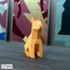 Dog Papercraft, 3D Paper Sculpture, Low Poly Papercraft