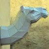 Camel Sculpture Papercraft, DIY, Low-poly Papercraft