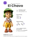 El Chavo del Ocho, El Chavo del 8 Papercraft Low Poly 3d DIY Kenart10