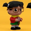 Chilindrina 3D Digital Template PDF | DIY Papercraft | El Chavo | Instant Download |