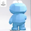 Cookie Monster Low Poly Papercraft Template Pepakura PDF DIY Handmade