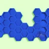 Honeycomb #1 PDF Template, Low Poly, Paper Sculpture, DIY, Pepakura Pattern, Handmade, Papercraft, Lowpoly, Lowpoly Papercraft