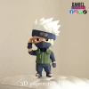 Hatake Kakashi Chibi, Anime Template, DIY 3d Model, FanArt, Paper Sculpture, Low Poly, Pepakura, Craft, Manualidad, Paper Art