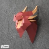 Dragon Papercraft, DIY Papercraft, Dragon Wall Decor, Low Poly Papercraft