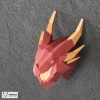 Dragon Papercraft, DIY Papercraft, Dragon Wall Decor, Low Poly Papercraft