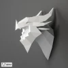 Dragon Papercraft, DIY Papercraft, Dragon Wall Decor, Low Poly Papercraft