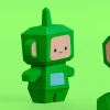 Dipsy Teletubby 3D Digital Template PDF | DIY Papercraft | Teletubbies | Instant Download |
