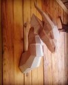 Water Dragon Wall Papercraft Template - Low Poly, Pepakura PDF, DIY Handmade, Home Decoration, Creative Gifts