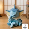 Pokemon Vaporeon Low Poly Papercraft Template Pepakura PDF DIY Handmade