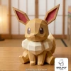 Pokemon Eevee Low Poly Papercraft Template Pepakura PDF DIY Handmade