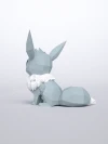 DIY 3d papercraft Pokemon Eevee Shiny PDF Templates Low Poly SweetHeartyThings