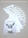 DIY 3d papercraft Pokemon Eevee Shiny PDF Templates Low Poly SweetHeartyThings