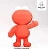 Elmo Low Poly Papercraft Template Pepakura PDF DIY Handmade