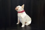 French Bulldog Model, Animal Model, 3d Papercraft, lowpoly , Pets, papercraft, DIY, low poly, papermodel, Paper animal, DIY gift