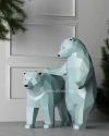 LITTLE BEARS Low Poly Papercraft Christmas PDF template New Year 3d Model Sculpture