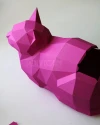 Cat Low Poly Papercraft PDF template