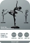Ballerina Papercraft 3D Decor Sculpture, Low Poly Ballerina, DIY Ballerina Dancer for Girls Room, Woman Paper Sculptures, PDF TEMPLATE