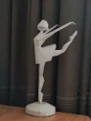 Ballerina Papercraft 3D Decor Sculpture, Low Poly Ballerina, DIY Ballerina Dancer for Girls Room, Woman Paper Sculptures, PDF TEMPLATE