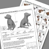 Jack Russell Terrier Dog - DIY Low Poly Paper Model Template, Paper Craft
