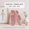 Ballet Shoe 3D Papercraft – DIY Ballerina Home Decor (Digital File)