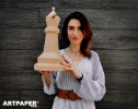 Papercraft Chess Pieces: King, Queen, Bishop Template (DIY Pepakura Pattern)