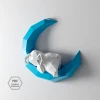 Elephant On Moon 3D Papercraft Template (PDF)