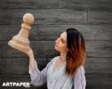 3D Papercraft Chess Pawn Template: DIY Low Poly Sculpture (PDF Pattern)