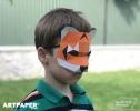 DIY Papercraft Tiger Half Mask: Low Poly 3D Sculpture (PDF Pattern)