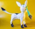 Pokemon Glaceon Eevee Evolution 3D Papercraft PDF, Templates, DIY Pokemon Low Poly, 3D