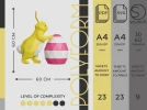 Easter Bunny Low Poly Rabbit Papercraft Easter PDF template decoration