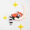 Red Panda On The Moon PDF Template Pepakura Papercraft Origami