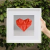 Geometric Heart Frame Papercraft Template: DIY Valentine's Gift (Digital Download)
