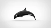 Papercraft Orca: 3D Low Poly Paper Sculpture DIY (PDF Pattern)