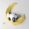 PDF Template of Panda on Moon/Sleeping Panda/Papercraft/3D Papercraft/Lowpoly Panda/Origami Papercraft/Pepakura 3D Craft/Wall Decor/3D model