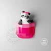 Panda in Pocket Papercraft Template: 3D Lowpoly Wall Decor (PDF)