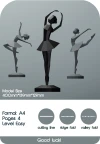 Ballerina Papercraft 3D Decor Sculpture, Low Poly Ballerina, DIY Ballerina Dancer for Girls Room, Woman Paper Sculptures, PDF TEMPLATE