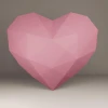Low Poly Heart Papercraft Template: DIY Wedding Decor (Digital Download)