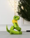 Snake Low Poly Christmas Papercraft New year PDF template 3d Model Sculpture
