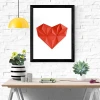 Geometric Heart Frame Papercraft Template: DIY Valentine's Gift (Digital Download)