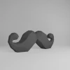 3D Papercraft Mustache Template: Low Poly Party Prop (SVG, DXF, PDF Download