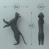 Cat Papercraft, 3D PDF Template, Papercraft Animals, Low Poly DIY, DIY Paper 3D Art, Diy Paper Statue, Papercrafting, Perfect on a desk